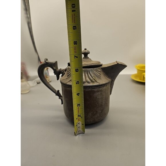 Antique Manning Bowman & Co Victorian Silver Plated TEA POT 1899 Patent - Picture 2 of 16